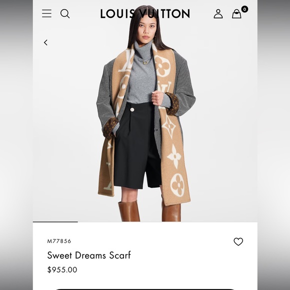 LV Sweet Dreams cashmere Scarf - Picture 8 of 8